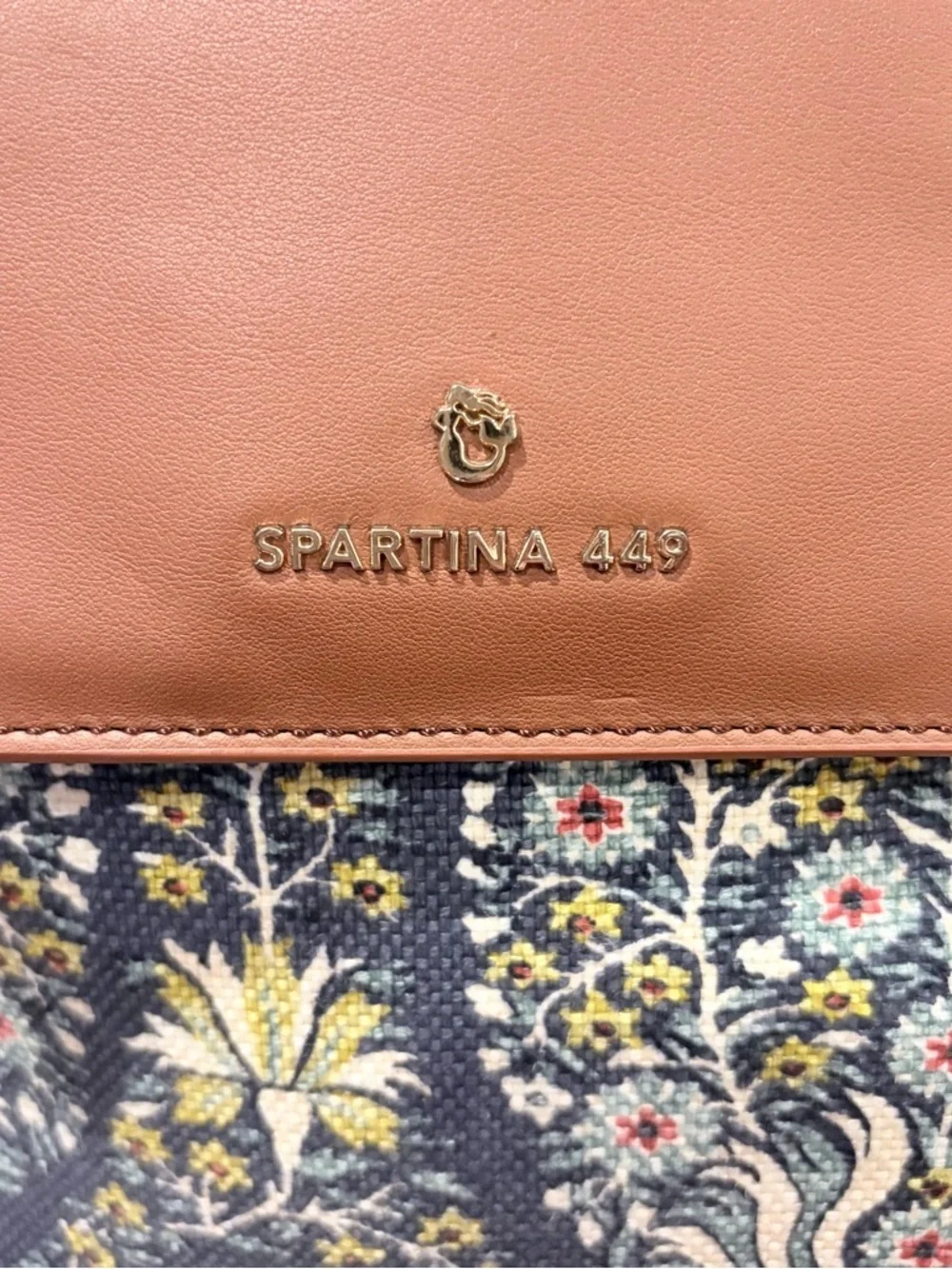 Spartina 449 Floral Canvas Tote Coastal Cottagecore Southern Vintage